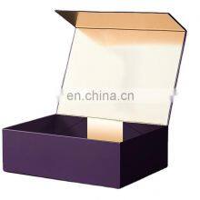 High Quality Corrugated Cardboard Box Packaging Recyclable Carton Violet Gift Paper Boxes