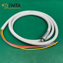 4 Holes Dental Handpiece Tube Tubing Metal Joint High Quality Hose Connector Dental High Speed Water Pipe Tools Parts thumbnail-1