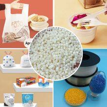 Manufacturer Wholesale 25kg Per Bag Transparent Polylactic Acid Resin Pellets Material Biodegradable PLA Plastic Granules thumbnail-4