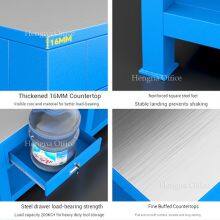 Industrial Steel Worktable-ISW017 |Anti-Vibration 10mm Rubber Pads| Heavy Duty Impact-Resistant Bench for Metalworking China Factory Hengna Wholesale thumbnail-3