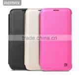 Remax Pure Sereis Luxury Leather Wallet Flip Leather Cover Case With Card Holder For Samsung Galaxy S7 Edge TB-0245 thumbnail-1