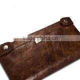 Icarer Classical Real Leather Handbag Zipper Wallet With Card Slot thumbnail-4