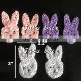 3" Shabby Bunny Rosette Flower Trim on Sale - Celebrate Easter Ornaments