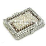 Rhinestone Pearl Shine Pocket Mirror Cosmetic Mirror Compact Mirror thumbnail-1