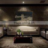 3-Panel MDF Paper Print Map Modern Canvas Wall Art Living Room Decoration thumbnail-3