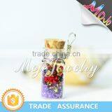 Creative Design Natural Stone Pieces Wish Bottle Pendant Necklaces for Women thumbnail-6