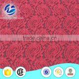 Hot Selling Red Glitter Wedding Dresss Stretch Lace Fabric
