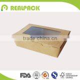 Brown Kraft Food Packaging Box for Salad Sushi thumbnail-6