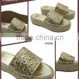 Wholesale Footwear Casual Ladies Platform Sandal Sexy High Heel Jute Slipper for Girls