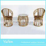 Small Rattan Furniture Chinese Tea Table