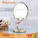 Fashionable Golden Mirror 8 Inch Round Desktop Makeup Mirror thumbnail-2