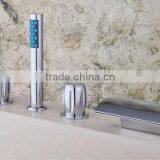 5 Pcs Deck Mounted Waterfall Bathtub Tap,Bathroom Bathtub Faucet thumbnail-1
