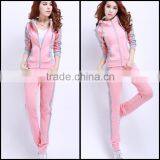 Wholesale 2016 Winter Tracksuit Women Clothing Hoodies Set Letter Print Casual Long Sleeve Sport Suit Costumes Sweatshirt+Pants thumbnail-2