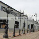 Cast Iron Solar Decorative Street Lamp Post/cast Aluminum Solar Lamp Pole/street and Garden Solar Lamp Pole thumbnail-3