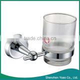 European Style Glass Wall Mounted Cup Holder for Bathroom
