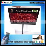 Wireless remote control Digital Placard P5-24x72 with printed logo 1/2/ 3 lines message LED placard sign display