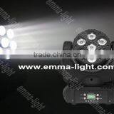 high power Osram LED dmx512 beam dj light 7 x 12w led moving head light