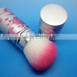 retractable blush brush pink flowder cosmetic tool kits