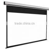 84 Inch Matte White Projection Wall Mount Manual Screen With Self-locking thumbnail-2