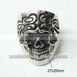 Fashion Stainless Steel Halloween Skeleton Skull Jewellery Rings(RJEW-G002-7) thumbnail-1