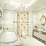 300x600 3d printing glazed wall white color bathroom ceramic tile
