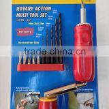 Rotary Action Multi- 12 pcs Tool Set & autoloading Screwdriver