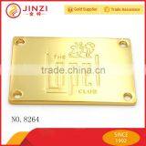 High End Zinc Alloy metal tag for bags with custom logo