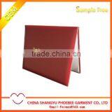 China Facotry Wholesale Handmade Red Diploma Cover or Certificate Holder thumbnail-1