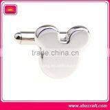 Polished and Ornament Silver Plated Cufflinks thumbnail-4