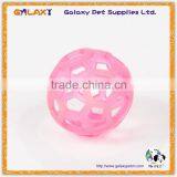 Plastic Cat Toy Ball With Bell Inside, Plastic Cat Bell Ball Toys Double Color Ball Pet Toys With Small Bell thumbnail-2