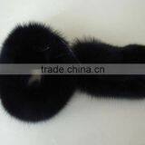 Popular Design Raccoon Fur Coat Sleeves Cuffs Fox Fur Hand Covers Ladies Coat Sleeve Decoration thumbnail-5