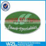 Machine Woven Company Logo Tags and Laser Cut Woven Wash Label Tags