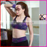High Quality no Rim Women Seamless Sport Gym Bra Top thumbnail-6