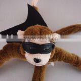 Hot-selling Cartoon Flying Series of Elastic Slingshot Monkey Chick and Piog Plush Doll Toy