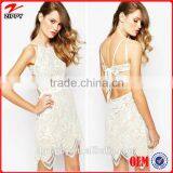 Sexy Women Fashion Clothing Mini Dress in Lace Dress