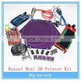 Kossel Mini 3D Printer Kit Borosilicate Glass+ Kossel HeatBed+LCD12864+Ramps1.4+Mega 2560+DRV 8825+Nema17 Stepper Motor+Dvr8825
