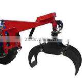 hydraulic log grapple excavator with grab