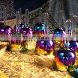 seven color quartz crystal singing bowls with handle