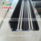 China Guangzhou L shape TPE Co-extrusion guide rail plastic profile