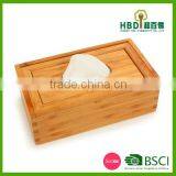 Promotional Bamboo Napkin Box,wood Tissue Box,bamboo Paper Holder thumbnail-2