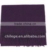 Man's Wool and Cashmere Plain Purple Scarfs thumbnail-1