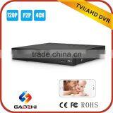 4CH 720P TVI or AHD or 960H Hybrid Input Hybrid AHD TVI DVR