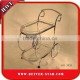 Small Hotel Food Serving Cart, Wine Serving Cart, Elegant Designed Serving Cart thumbnail-2