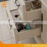 CRW Custom Bathroom Combination Vanity Units Unique White Bathroom Cabinet With Sink Design Luxury Double Bath Vanity With Top thumbnail-3