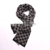 Male Plaid Cotton Knitted Winter Scarf thumbnail-4