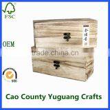 Yuguang Crafts Cheap Recyclable Wooden Tea Set Storage Box for Sale