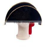 Cheap Promotional Adult Flocking Pirate Hat With Red Band thumbnail-2
