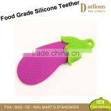 Custom Brand BPA Free Vegetable Shape Food Grade Baby Teether