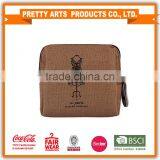 Women Canvas Retro Small Mini Square Eiffel Wallet Coin Purses Clutch Money Pouch Bags Gift thumbnail-6