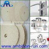 Cloth buffing wheel for stainless steel